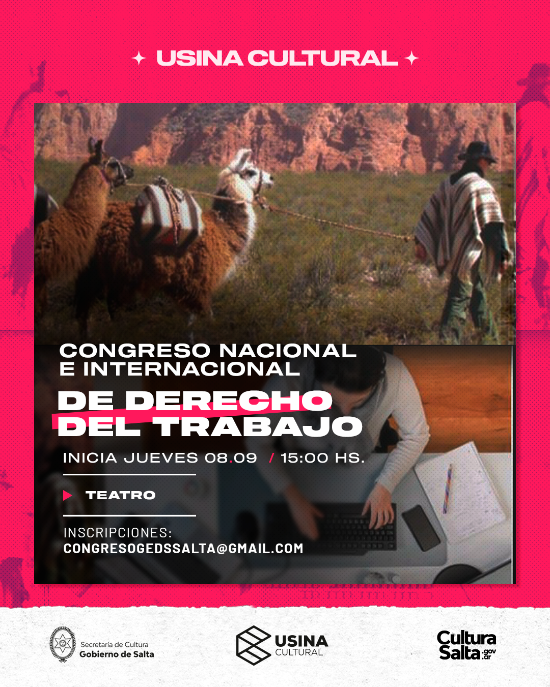 Este jueves inicia el Congreso Nacional e Internacional de Derecho en la Usina Cultural. A partir de las 8 de septiembre, se realizarán ciclos de conferencias y debates sobre la actualidad del Derecho.